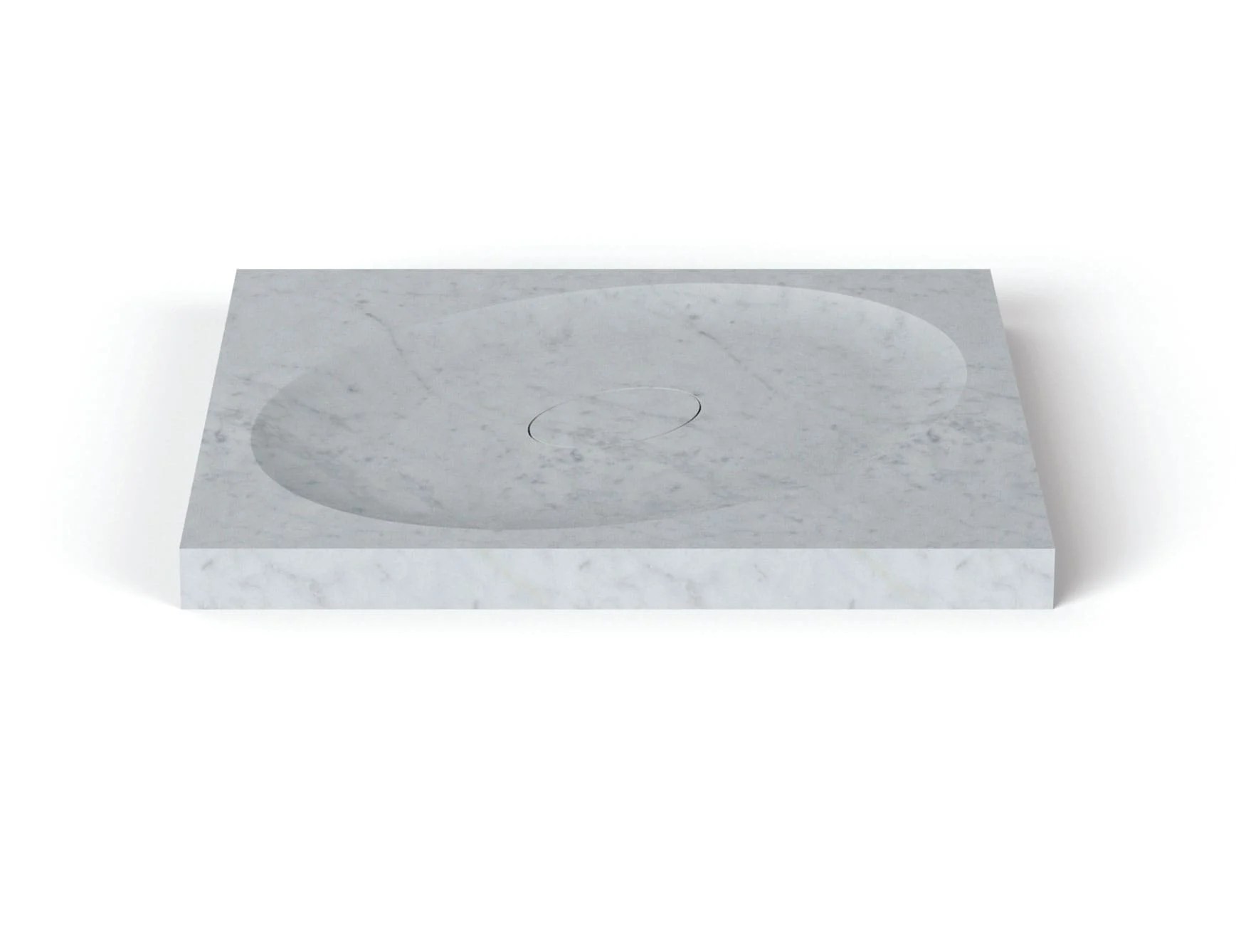 Nella Vetrina Entity Ovale Shower Marble Modern Italian Marble Bathroom